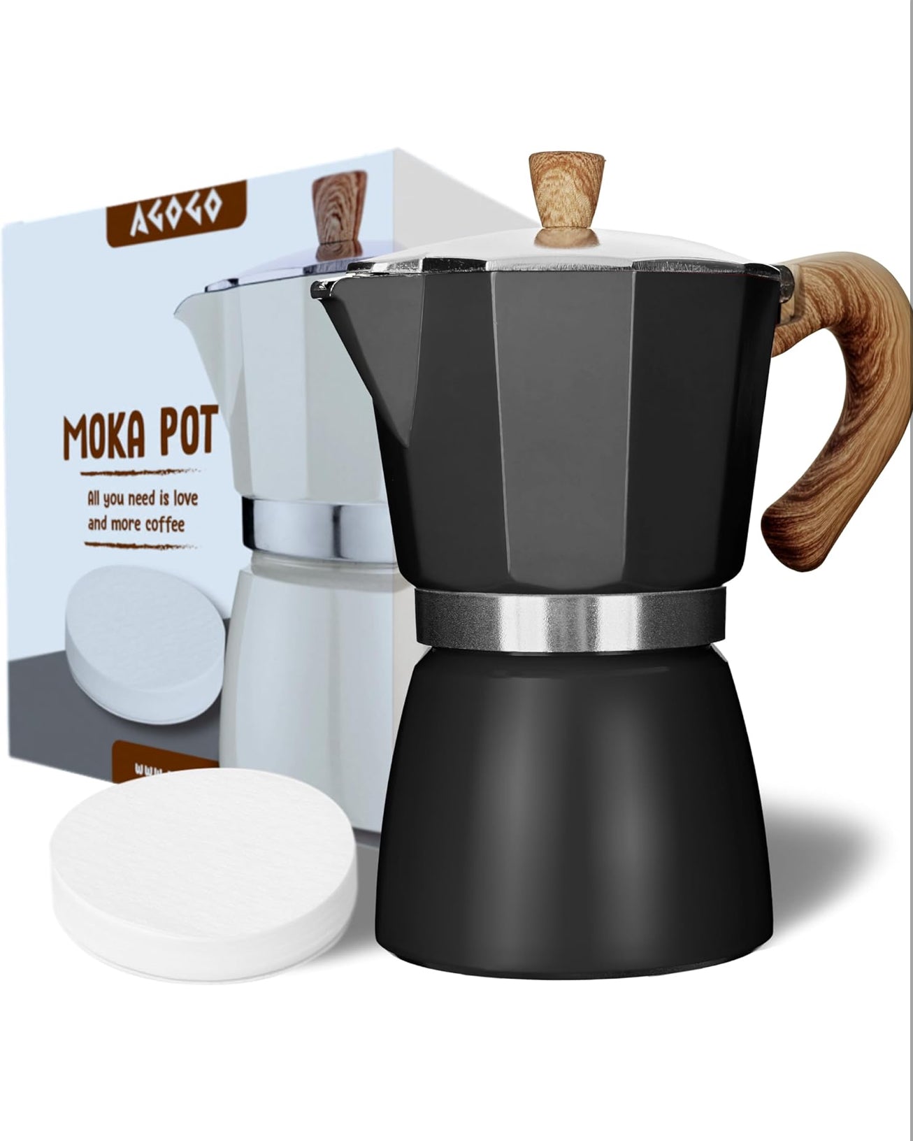Milano Moka pot Black