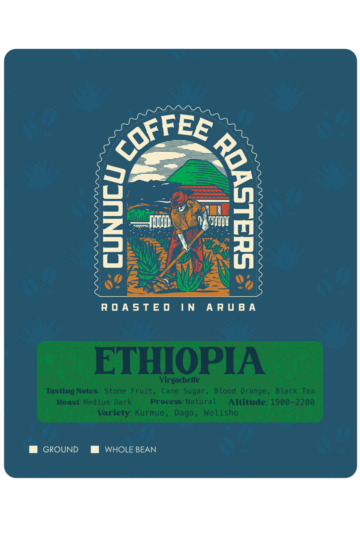 * ETHIOPIA YIRGACHEFFE - Medium Dark Roast