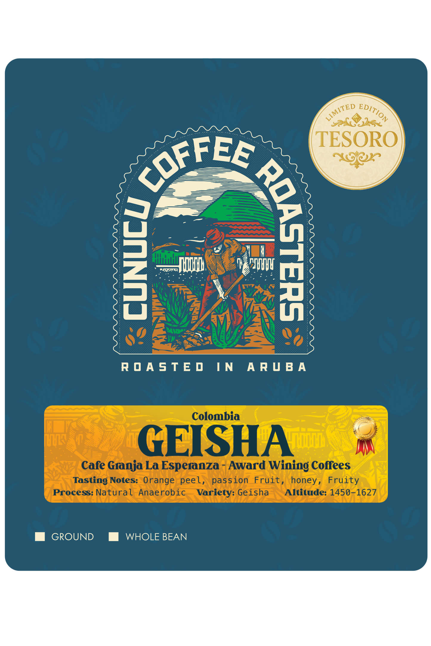 * GEISHA - Award Winning Coffees Cafe Granja La Espernza- TESORO COLLECTION 100GR