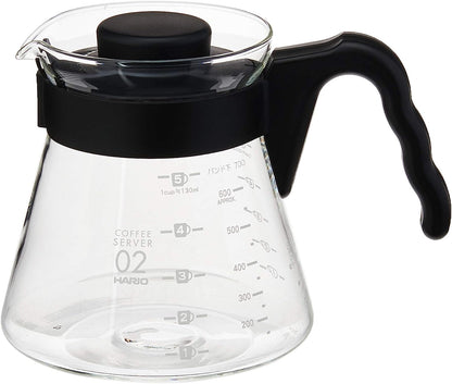 Hario Pour V60 Over Coffee Starter Set Coffee Dripper Set  02, Black