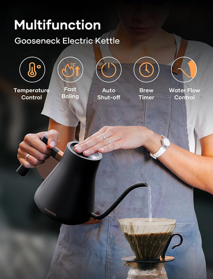 INTASTING Electric Gooseneck Kettle