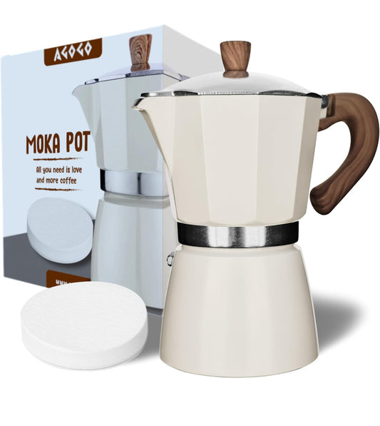 Milano Moka pot White/Cream