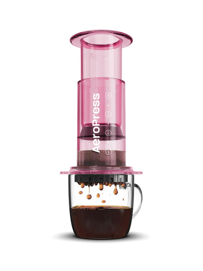 AeroPress Coffee Maker - Clear Pink (Limited Edition)