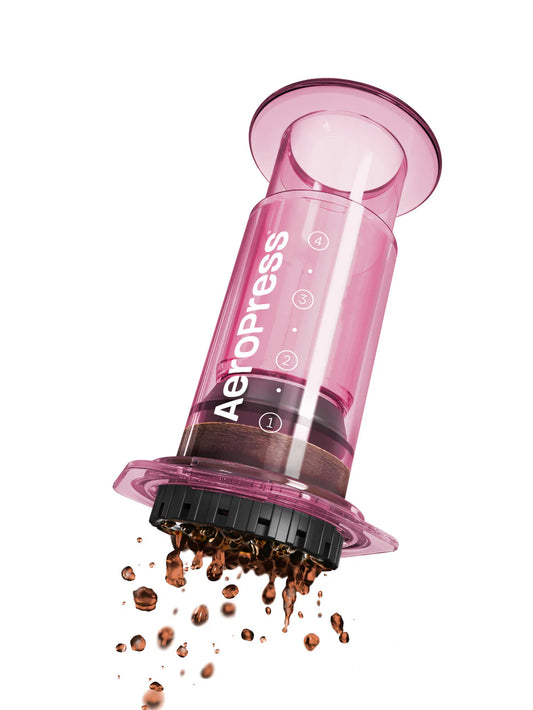 AeroPress Coffee Maker - Clear Pink (Limited Edition)