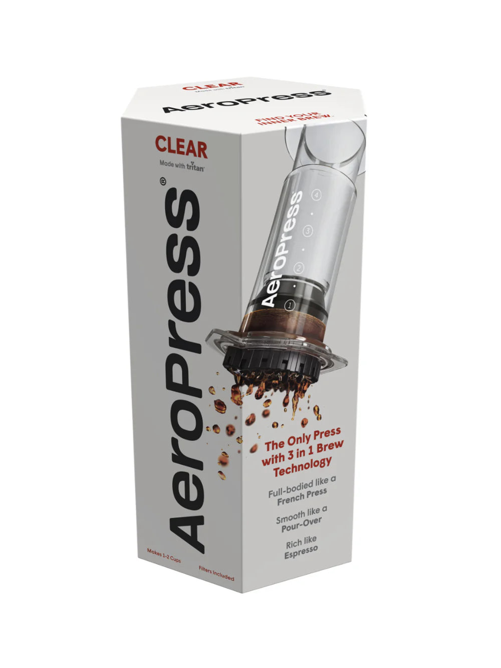 AeroPress Coffee Maker - Clear