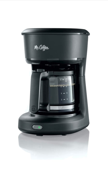 Mr. Coffee 5-Cup Mini Brew Switch Coffee Maker, Black